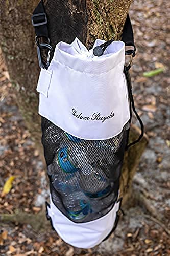 Portable Mesh Trash Bag for Boat (White)