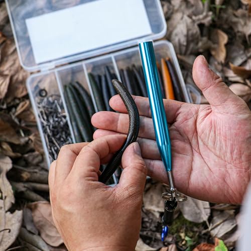 159PCS Stick Worm Baits Wacky Rig Kit for Bass Fishing