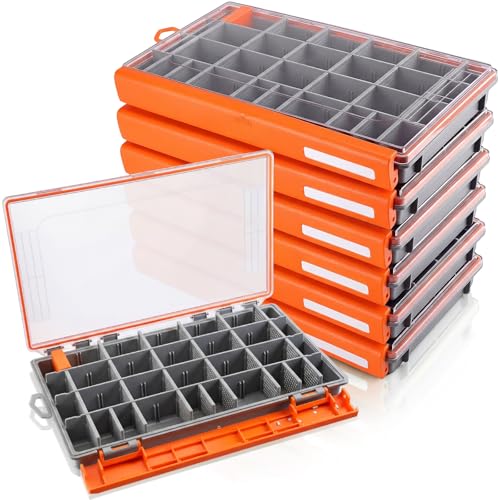 6 Pack Fishing Tackle Boxes Waterproof