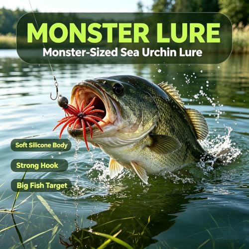 12PCS Urchin Baits for Bass Fishing (12PCS)
