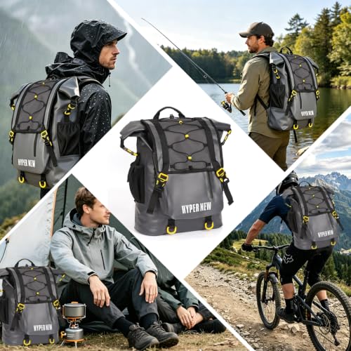 30L Dry Backpack Waterproof (Grey)