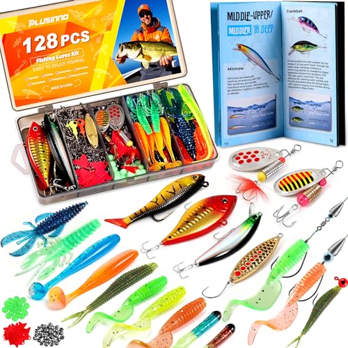 Fishing Lures (128Pcs Fishing Lures Kit)