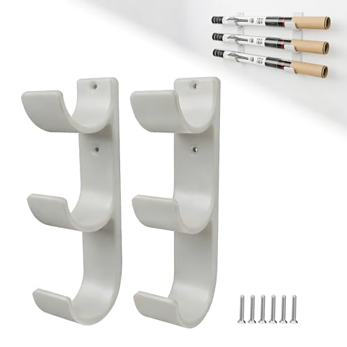 Wall Mount Triple Fly Rod Tube Holder