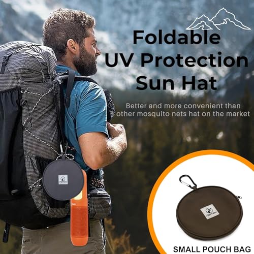 Mosquito Net Hat Safari Hat UPF 50+ Sun Protection Boonie Hats for Men with Neck Flap Fishing Hiking for Men (Medium-Large / Khaki Green)