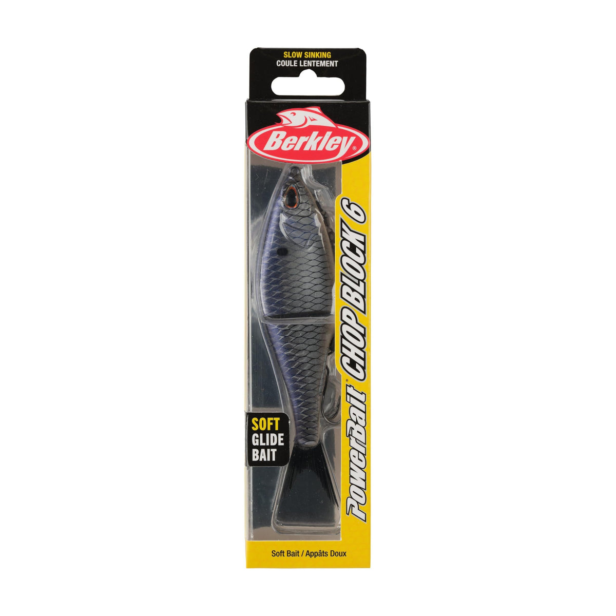PowerBait Chop Block Fishing Soft Bait (Chrome Gizzard / 6 in - 1 oz)