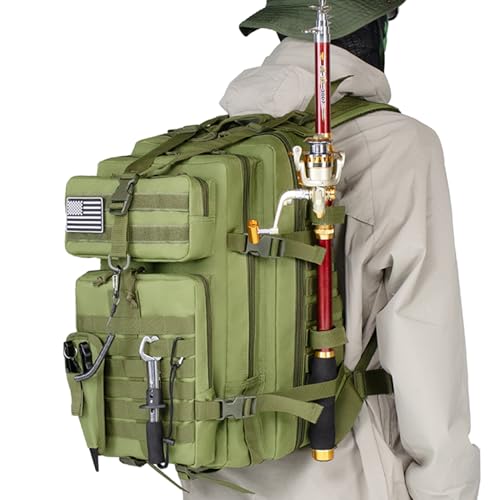 Large Fishing Tackle Backpack 45l