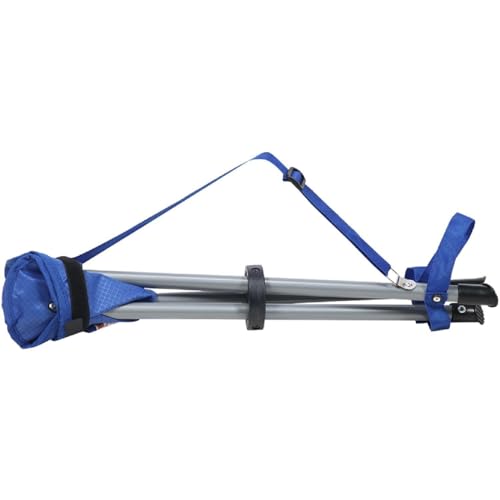 Tripod Stool Camping Chair featuring a lightweight and portable design made from RipStop fabric (Blue)