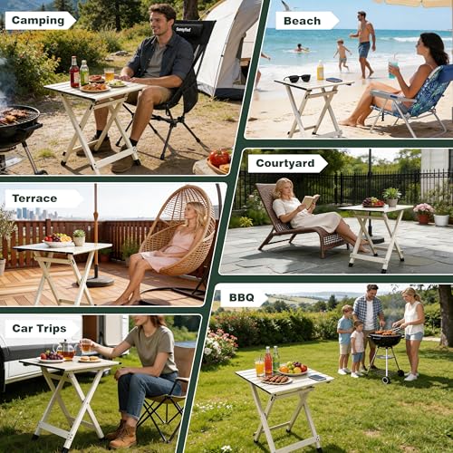 Folding Camping Table (Grey-1set)
