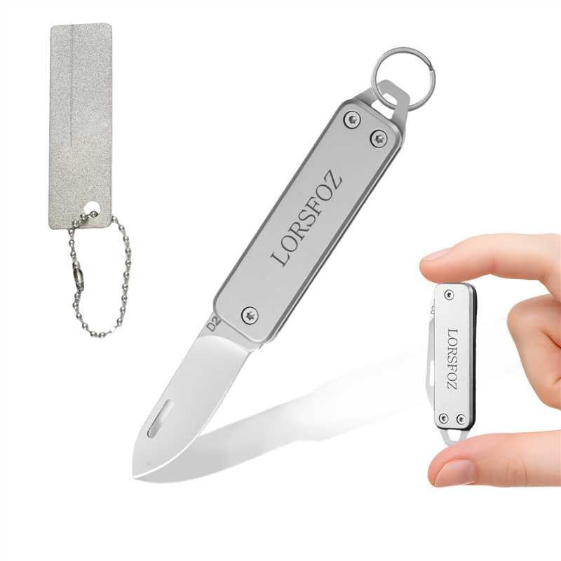 Stainless steel mini folding knife