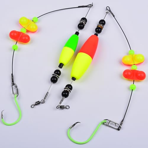 Catfish Fishing Rigs Floats (D-Mixed pack of 5 pcs / 6/0 Hook)