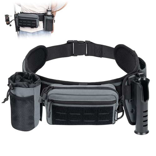 Fly Fishing Fanny Pack with Rod Holder & Adjustable Straps