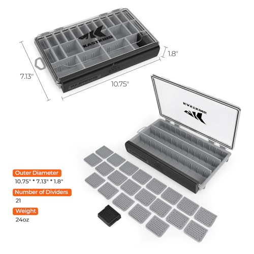 HyperSeal Waterproof Tackle Box (3600(2 Pack) / Black)