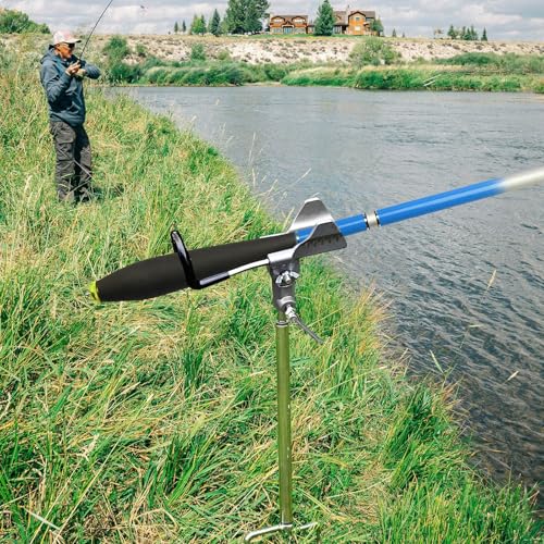 Fishing Rod Holders for Bank Fishing (Silver)
