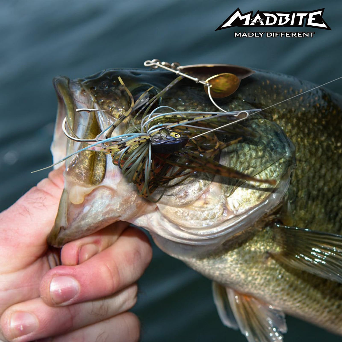 by KastKing Spinnerbait Fishing Lures (Muddy Water - Double Willow / 3/8oz)