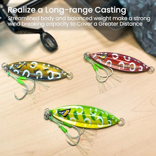 3 pcs 100g Sinking Jigs (4.5" 3.5oz)