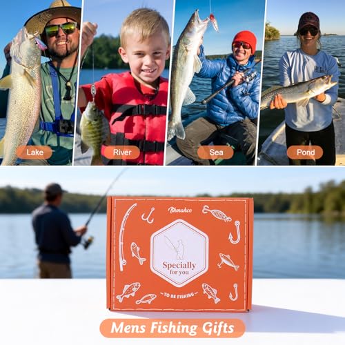 Fishing Gifts for Men Dads Unique (orange)