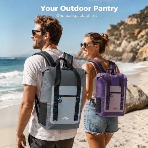 Insulated Backpack Cooler (Purple)