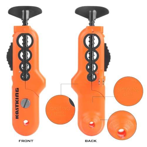 Patented Radius Fishing Line Spooler (E: Line Spooler - Orange)