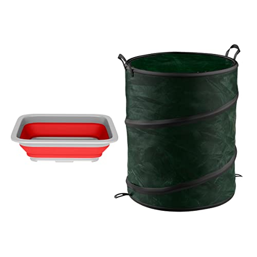 Collapsible Trash Can and Camp Sink Set