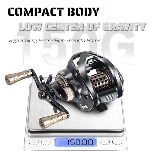 Baitcasting Fishing Reel (Black)