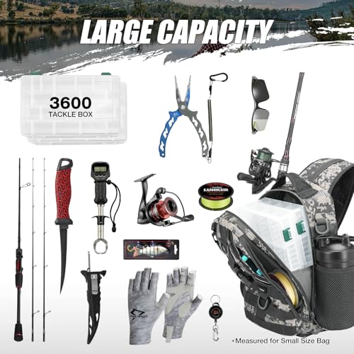 Fishing Backpack (Digital Camouflage / Standard)