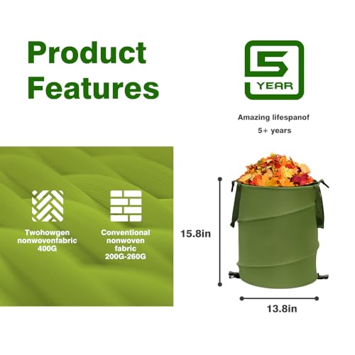 Collapsible Pop Up Outdoor Waste Bin