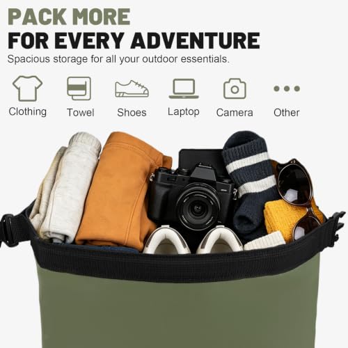 Waterproof Dry Bag Backpack 25L (Green / 85L)