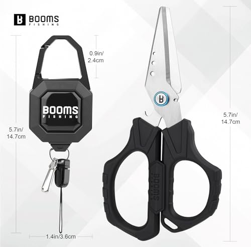 S04 Multifunction Braided Line Cutter with Retractor (Scissors With Retractor)