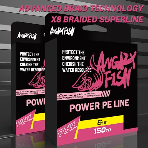 8 Strand Braided Fishing Line (Pink / 40LB(150Yds))