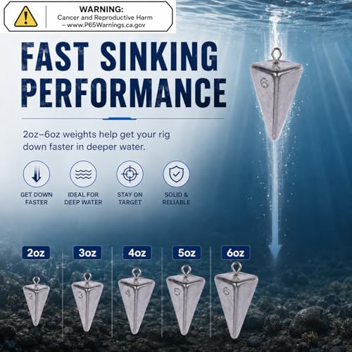Pyramid Sinkers Fishing Weights