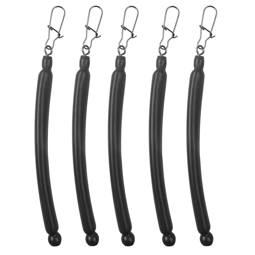 Dragging Weights for Catfishing Tolling Drifting No Snag Sinkers Slip Stick Drag Weights Bottom Search Snagless Catfish Sinker Fishing Weights Catfishing Tackle Gear (Black-5pcs / 2OZ)