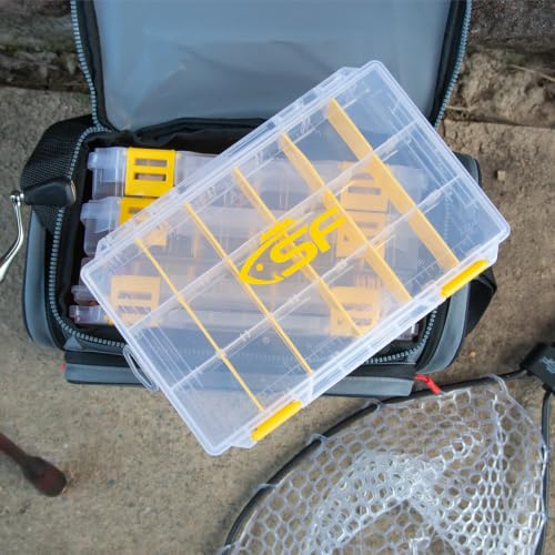 Tackle Box 3600 Plastic Tackle Trays Fishing Tackle Box Storage Organizer with Removable Dividers 2 Packs Lure Terminal Storage