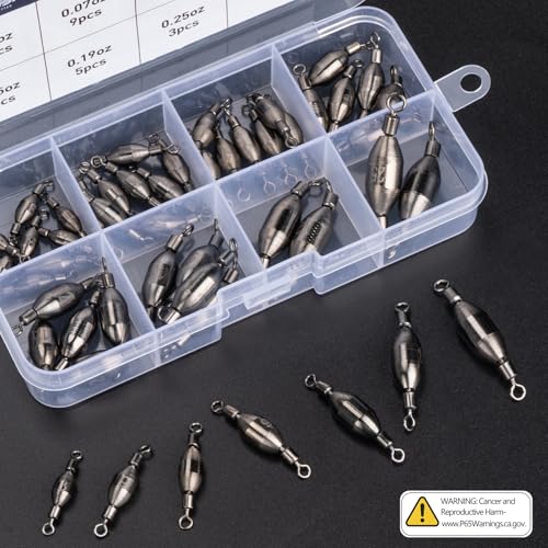 Brass Fishing Sinker Swivel (MIX-50PCS)