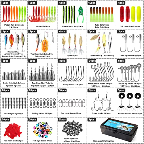 Fishing Lures (292PCS Fishing Lures & Accessories Kit)