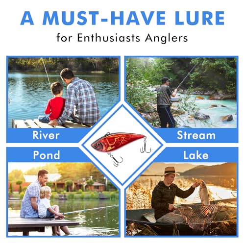 Fishing Lures Lipless Crankbaits (B1-2.4",0.35oz)