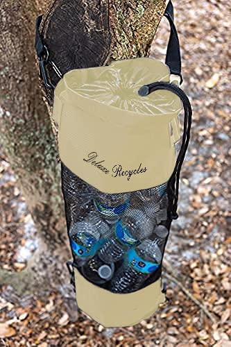 Portable Mesh Trash Bag for Boat (Beige)