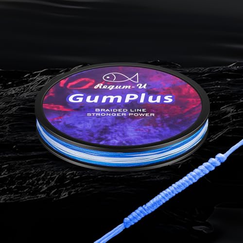 Gummax 8 Strand Braided Fishing Line (Camo Blue / 150 Yards / 120 LB)