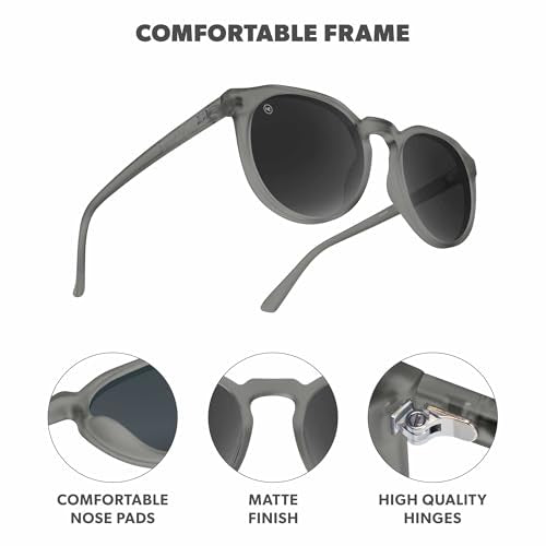 Round Polarized Sunglasses for Men & Women (Shadow Catchers / Smoke)