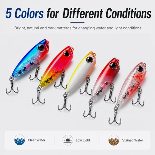 Topwater Fishing Lures (Style A-0.11oz/5PCS)