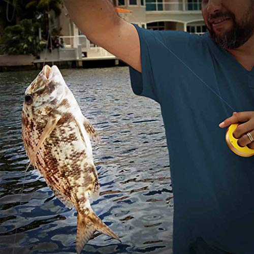 Aluminum Fishing Hand Line Reel Pocket (Gold)