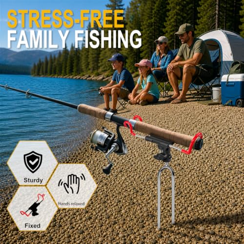 2 Pack Rod Holder for Ground