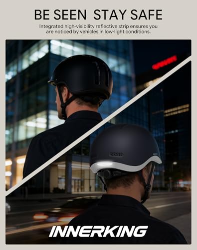 Adjustable Adult Bike Helmet and Sunglasses Set for Women and Men (Matte Navy Blue / Medium)