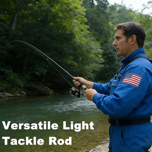 Ultralight Fishing Rod 5’6” (A-Black-SPIN-5'6")