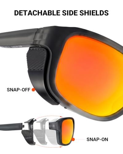 Polarized Sport Sunglasses with Removable Side Shields