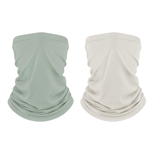 Unisex UPF 50+ Bamboo Viscose Neck Gaiter 2 Pack
