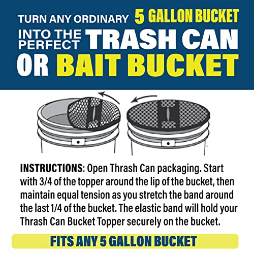 Bucket Cover 5 Gallon Trash Can Cover Converter for Boat Buckets