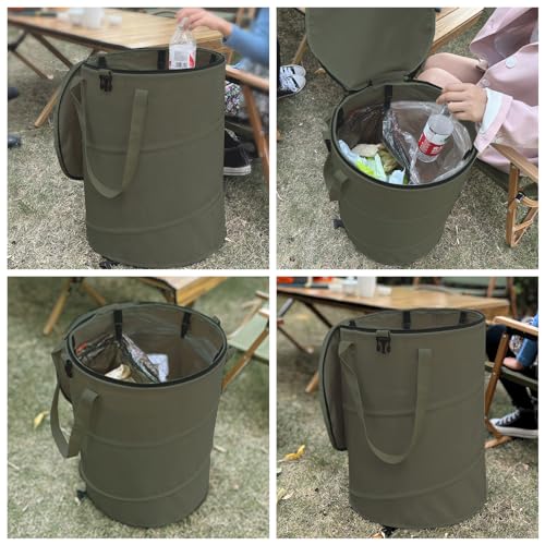 Pop up Camping Trash can (Green)