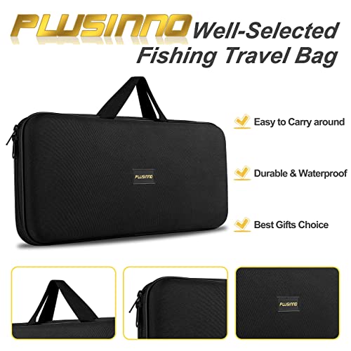 Collapsible Telescopic Fishing Rod Pole and Reel Combo Starter Kit (Full Kit with Carrier Case / 2.7m 8.86ft)