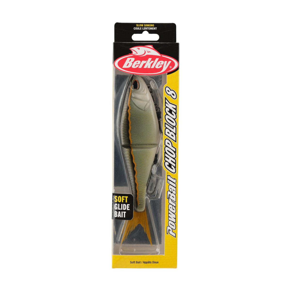 PowerBait Chop Block Fishing Soft Bait (Golden Shiner / 8 in - 2.2 oz)