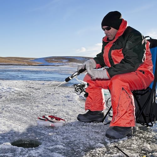Ice Fishing Rod and Reel Combo (Silver / 27" - Medium Light)